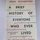 A Brief History of Everyone Who Ever Lived by Adam Rutherford — secondhand book