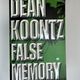 False Memory by Dean Koontz — secondhand book