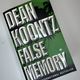 False Memory by Dean Koontz — secondhand book