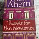 Thanks for the Memories by Cecelia Ahern — secondhand book
