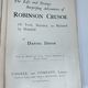 The Life and Adventures of Robinson Crusoe by Daniel Defoe — secondhand book