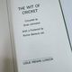 The Wit of Cricket by Brian Johnston — secondhand book