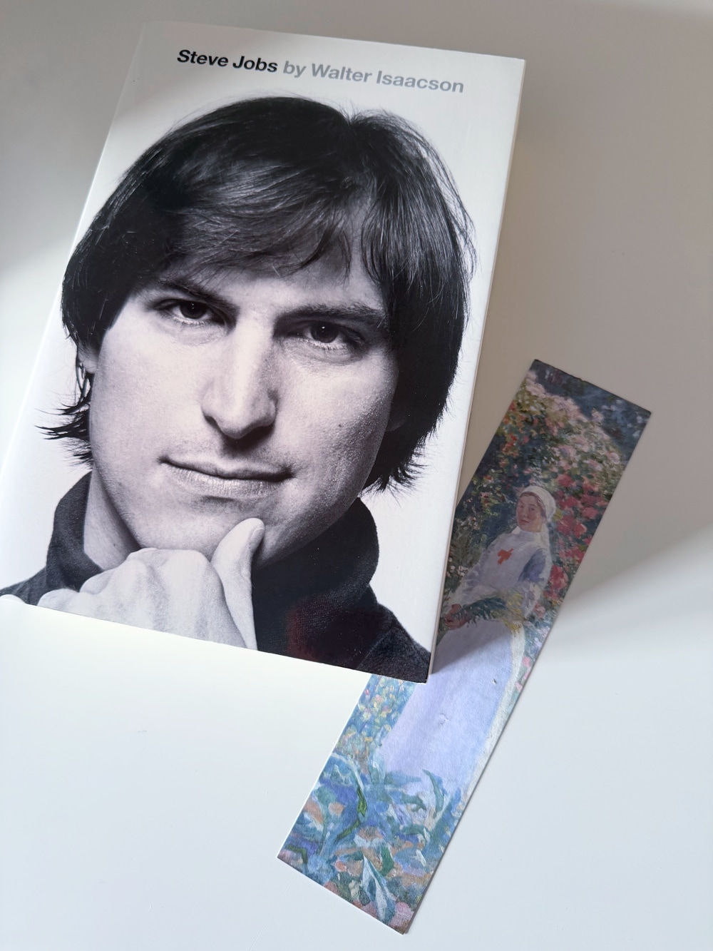 Steve Jobs Biography with bookmark
