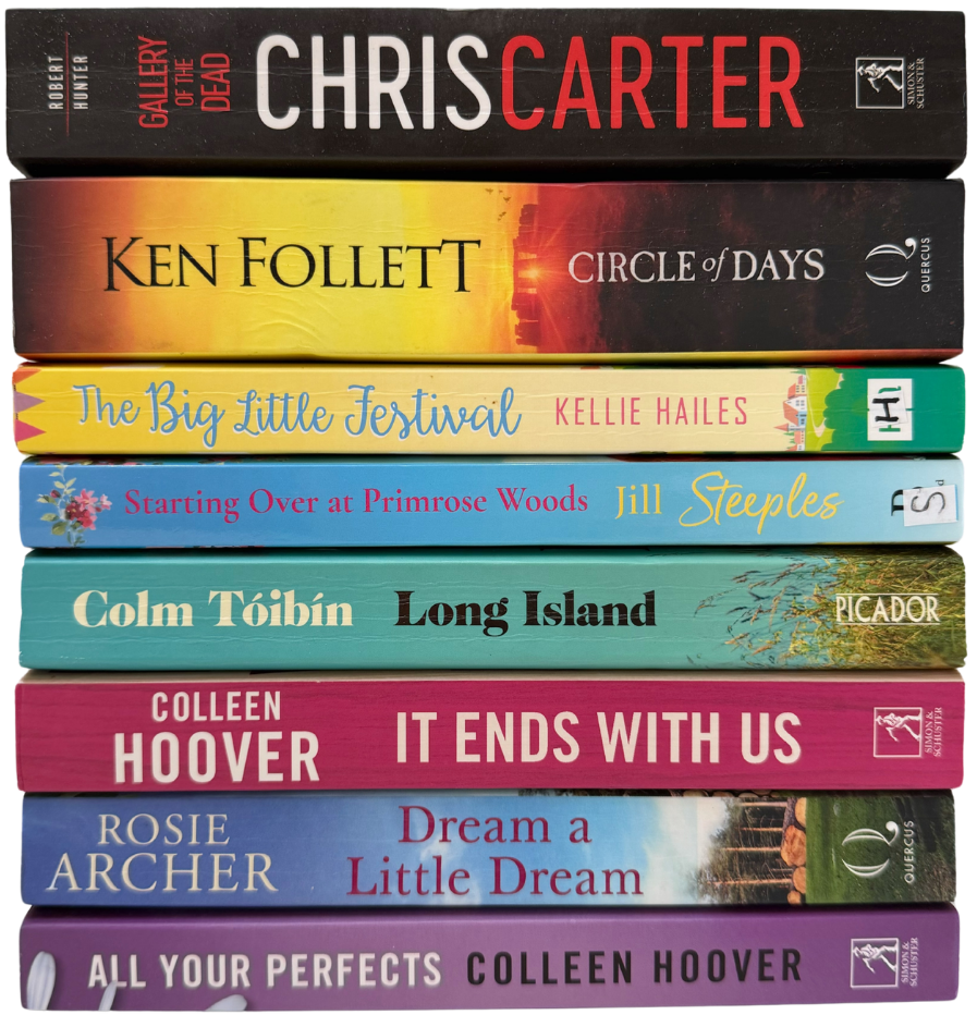 A pile of paperback secondhand books