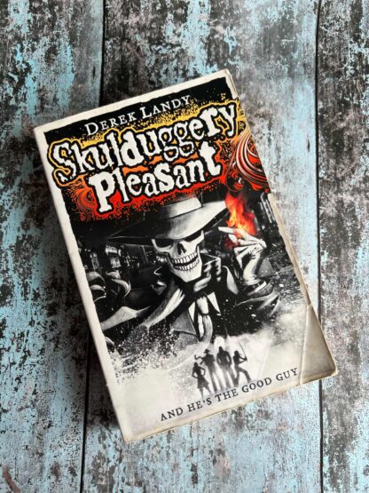 An image of a book by Derek Landy - Skulduggery Pleasant