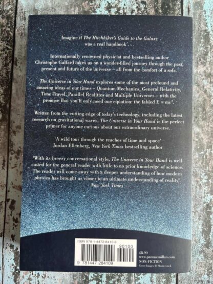 An image of a book by Christophe Galfard - The Universe in your hand
