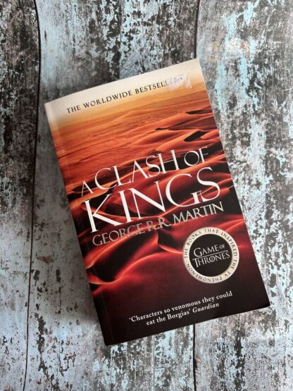 An image of a book by George R R Martin - A Clash of Kings (Book 2 in the Game of Thrones Series)