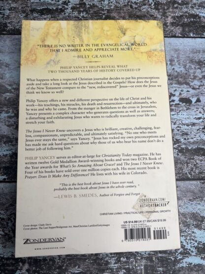 An image of a book by Philip Yancey - The Jesus I never knew