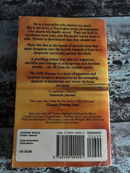An image of a book by Terence Strong - The Fifth Hostage