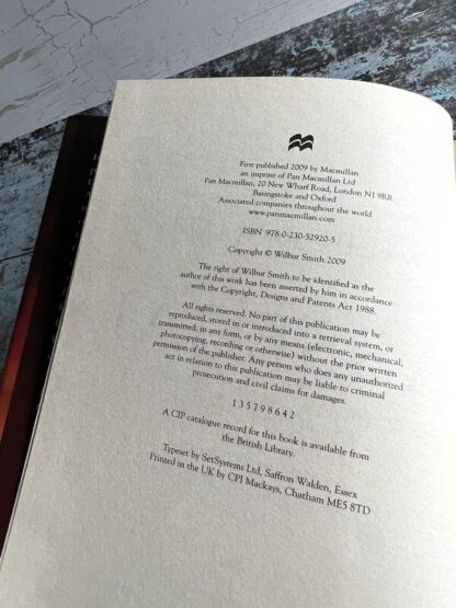 First Edition Page for Assegai by Wilbur Smith