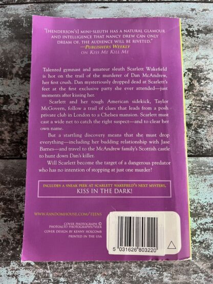 An image of the novel by Lauren Henderson - Kisses and Lies