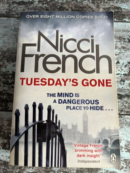 An image of a book by Nicci French - Tuesday's Gone