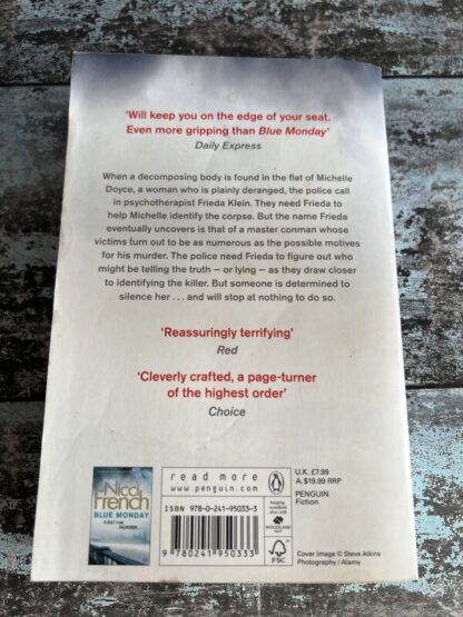 An image of a book by Nicci French - Tuesday's Gone