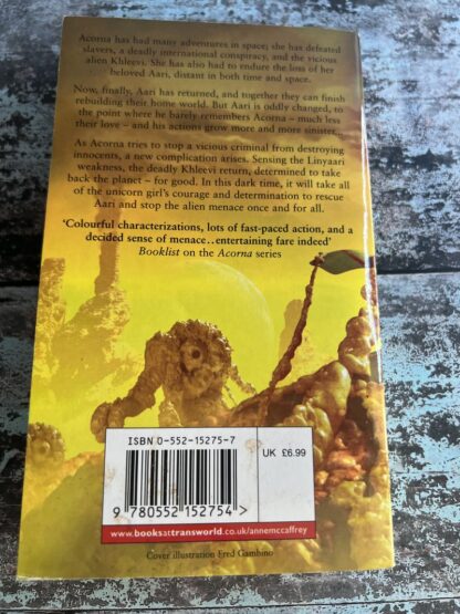 An image of a book by Anne McCaffrey and Elizabeth An Scarborough - Acorna's Triumph