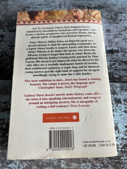 An image of a book by Lindsey Davis - The Iron Hand of Mars