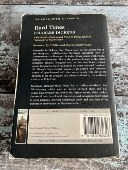 An image of a book by Charles Dickens - Hard Times