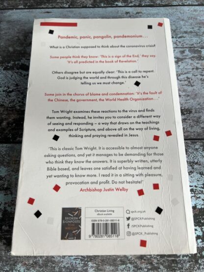 An image of a book by Tom Wright - God and the Pandemic