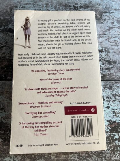 An image of a book by Julie Gregory - Sickened