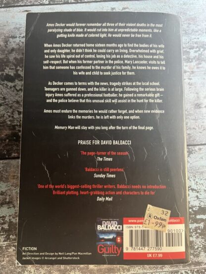 An image of a book by David Baldacci - Memory Man