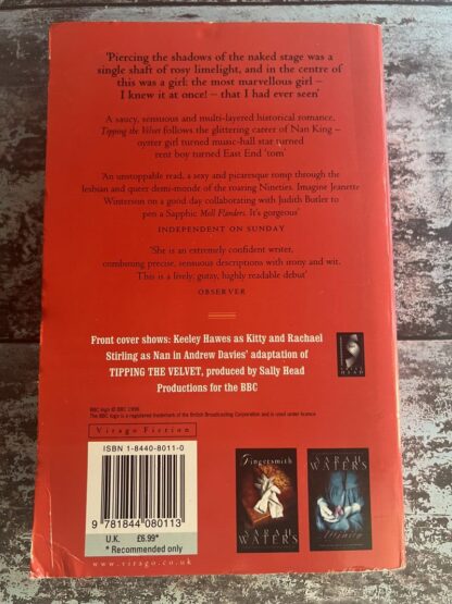 An image of a book by Sarah Waters - Tipping the Velvet