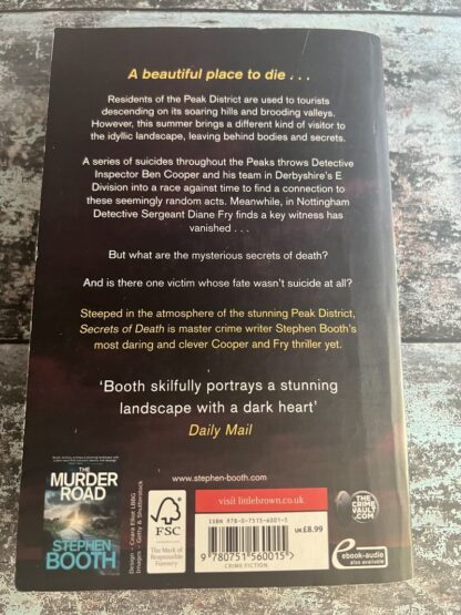 An image of a book by Stephen Booth - Secrets of Death