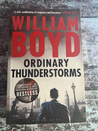 An image of a book by William Boyd - Ordinary Thunderstorms