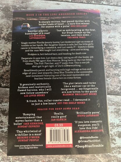 An image of a book by Steph Broadribb - Deep Blue Trouble