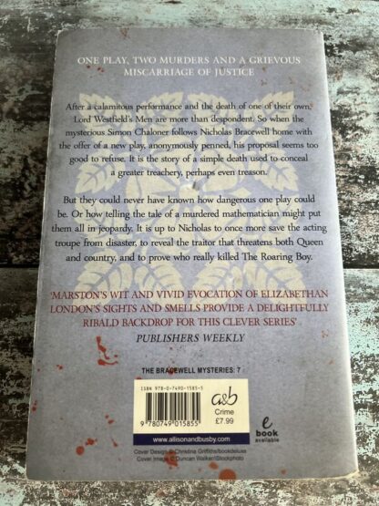 An image of a book by Edward Marston - The Roaring Boy and Elizabethan Mystery