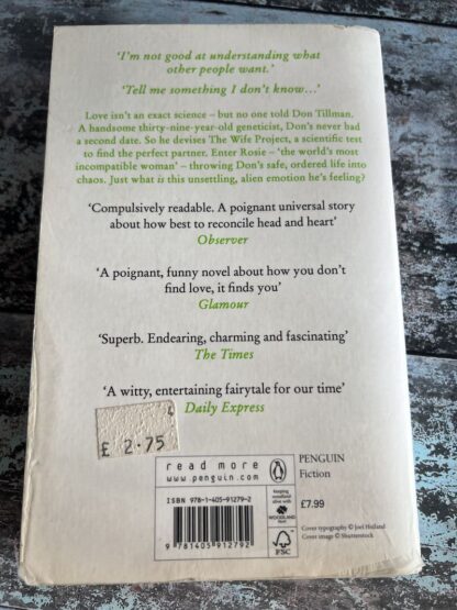 An image of a book by Graeme Simsion - The Rosie Project