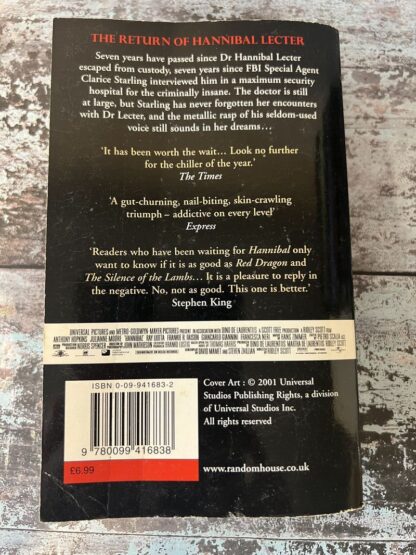 An image of a book by Thomas Harris - Hannibal