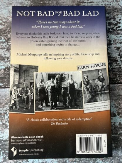 An image of a book by Michael Morpurgo - Not Bad for Bad Lad