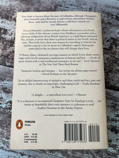 An image of a book by Penelope Lively - Cleopatra's Sister