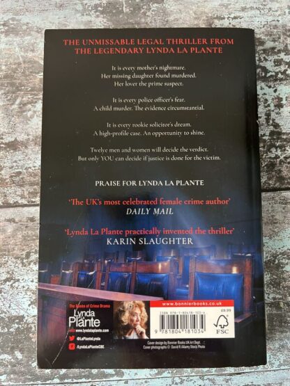 An image of a book by Lynda La Plante - Trial and Retribution