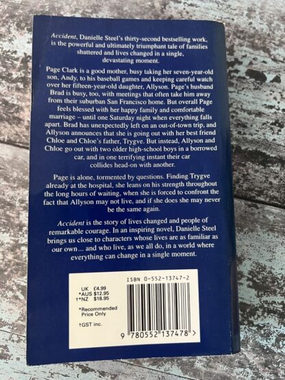 An image of a book by Danielle Steel - Accident