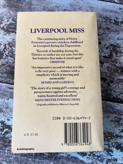 An image of a book by Helen Forrester - Liverpool Miss