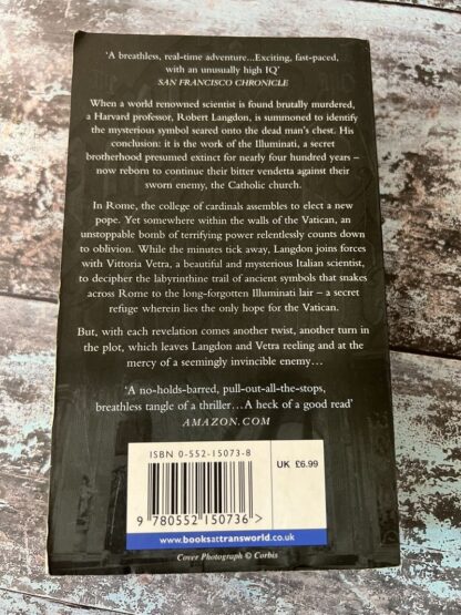 An image of a book by Dan Brown - Angels and Demons