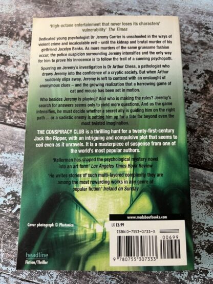 An image of a book by Jonathan Kellerman - The Conspiracy Club