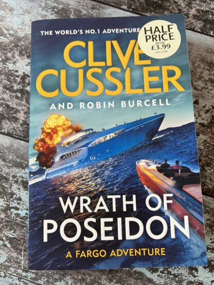 An image of a book by Clive Cussler - Wrath of Poseidon