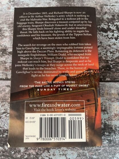 An image of a book by Bernard Cornwell - Sharpe's Fortress