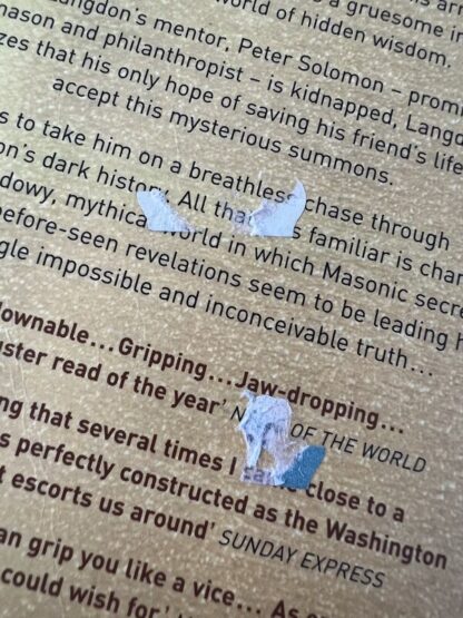 An image of a book by Dan Brown - The Lost Symbol