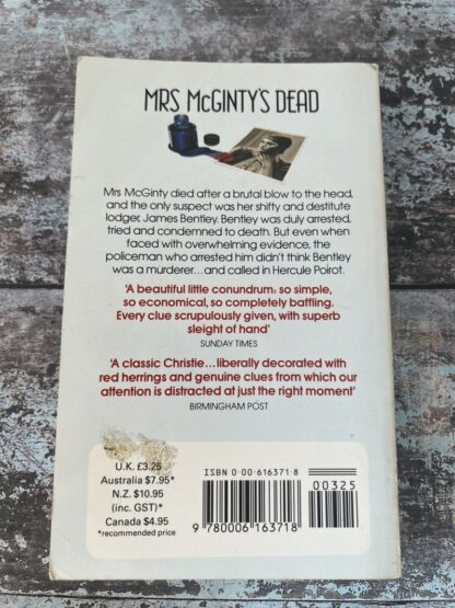An image of a book by Agatha Christie - Mrs McGinty's Dead