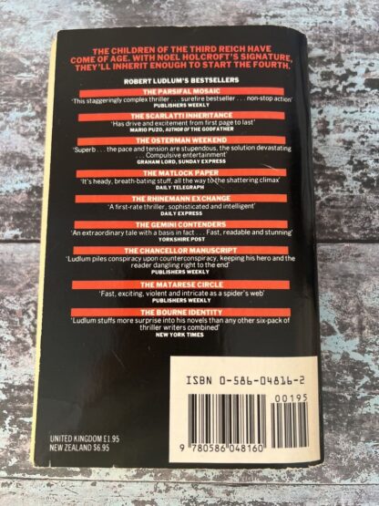 An image of a book by Robert Ludlum - The Holcroft Covenant