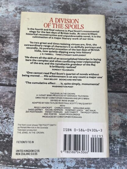 An image of a book by Paul Scott - A Division of the Spoils