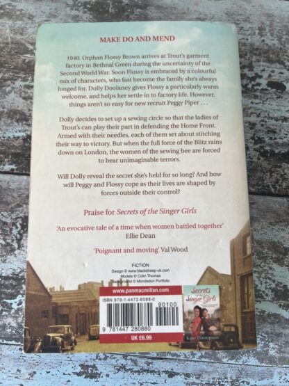 An image of a book by Kate Thompson - Secrets of the Sewing Bee