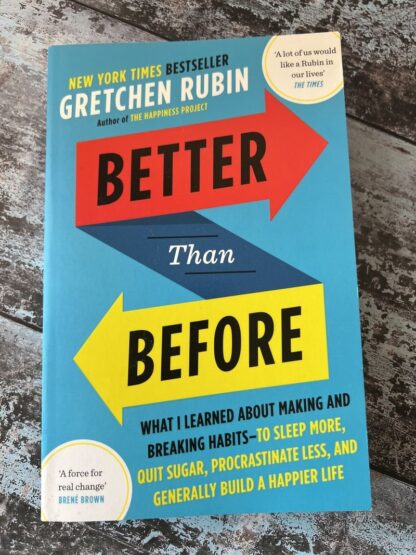 An image of a book by Gretchen Rubin - Better than Before