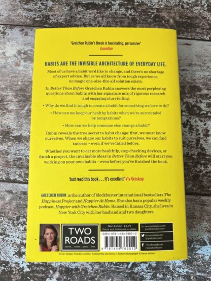 An image of a book by Gretchen Rubin - Better than Before