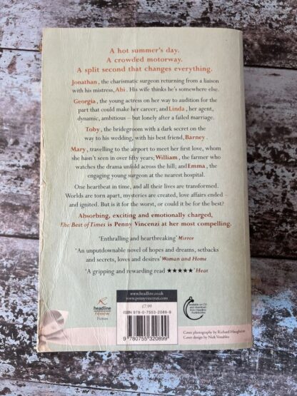 An image of a book by Penny Vincenzi - The Best of Times
