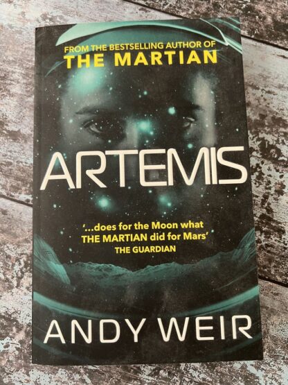 An image of a book by Andy Weir - Artemis