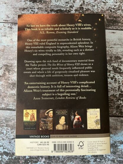 An image of a book by Alison Weir - The Six Wives of Henry VIII