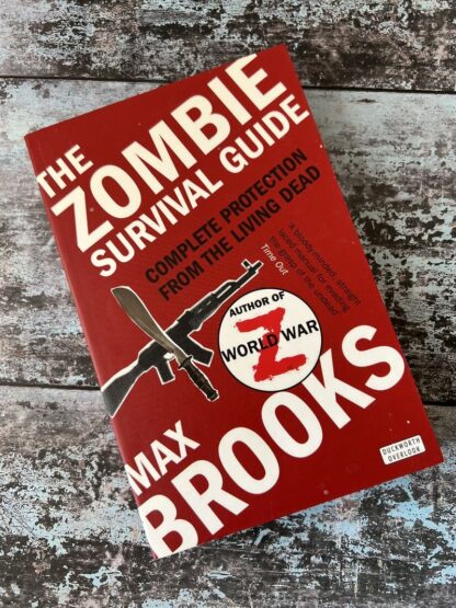 An image of a book by Max Brooks - the Zombie Survival Guide